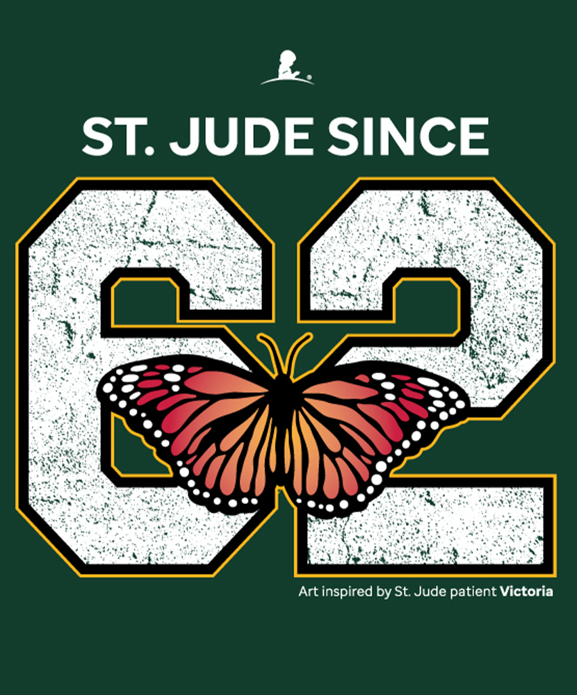 Primary image St. Jude Ladies Butterfly Jersey T-Shirt